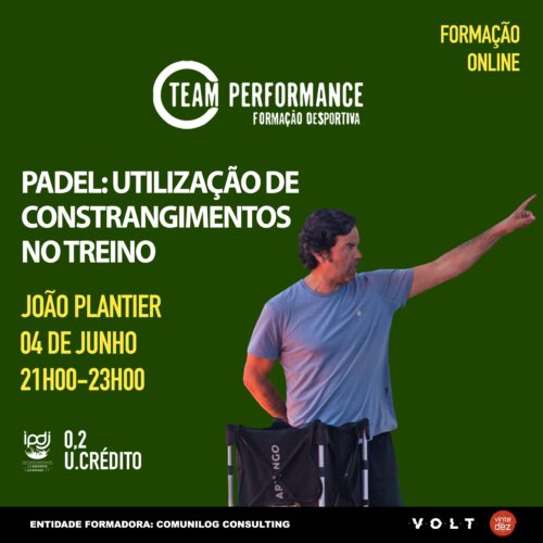 Formação desportiva creditada Team Performance - Padel Utilização de Constrangimentos no Treino