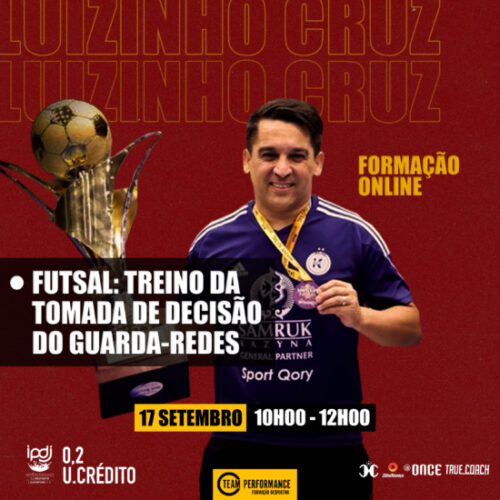formação desportiva creditada team performance - futsal treino da tomada de decisão do guarda-redes