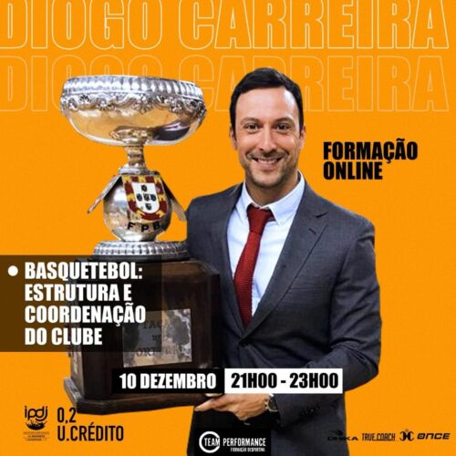 Cartaz Formação Desportiva Team Performance Basquetebol Estrutura e Coordenação do Clube
