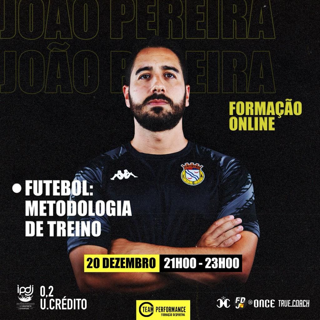 Cartaz Formação Desportiva Team Performance - Futebol Metodologia de Treino