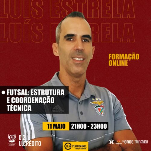 Cartaz Team Performance Formação Desportiva - Futsal Estrutura e Coordenação Técnica