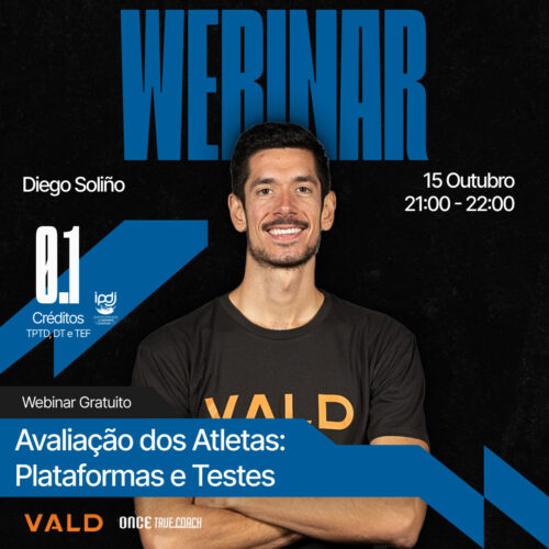 Webinar "Avaliação dos Atletas: Plataformas e Testes"